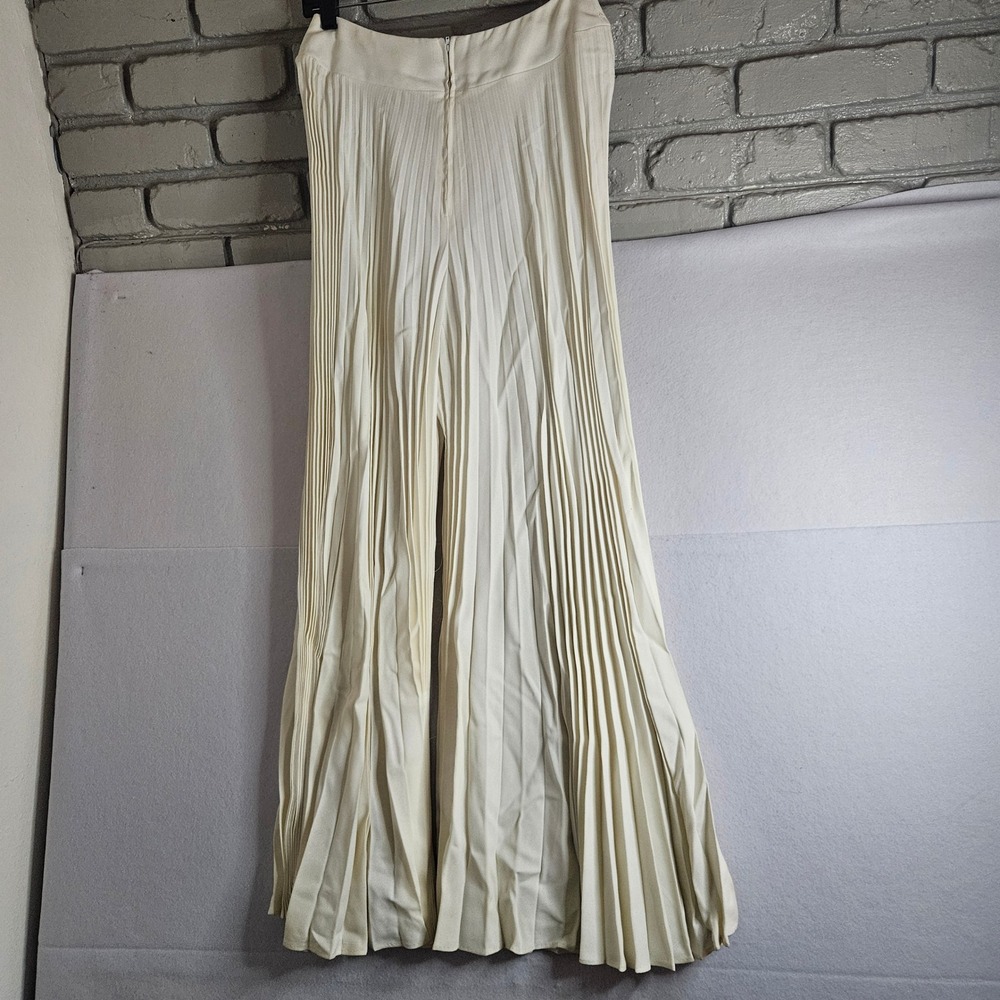 Vintage 60s Colt Orient Beaded Lace Tunic and Pleated Maxi Skirt Set Cream Green - Picture 11 of 13